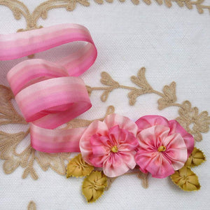 Vintage Four Pinks French Ombre Ribbon