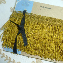 Load image into Gallery viewer, Antique French Gold Metal Fringe