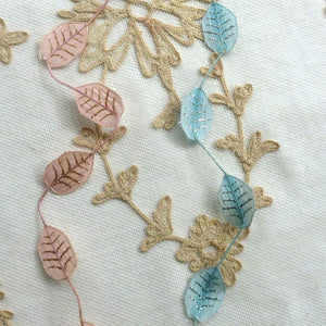 Ethereal Leaf Garland with Gold or Silver Tinsel Detail
