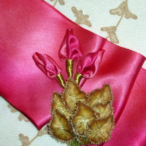 Art Dyed Silk Satin For Flowers
