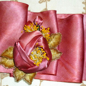Art Dyed Silk Satin For Flowers