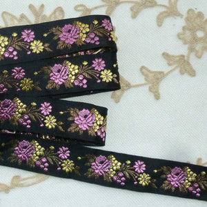 Vintage Ribbon with Gold Metal Details