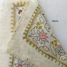 Load image into Gallery viewer, Antique Ottoman Gold and Silk Embroidery on Fine Gauze