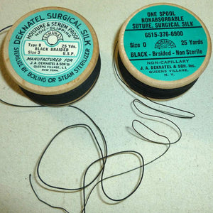Vintage Surgical Silk Braid