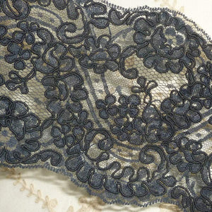 Vintage Net and Cord Embroidered Lace