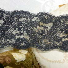 Load image into Gallery viewer, Vintage Net and Cord Embroidered Lace