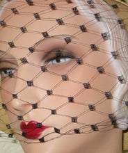 Load image into Gallery viewer, French Diamond Veiling Vintage Millinery