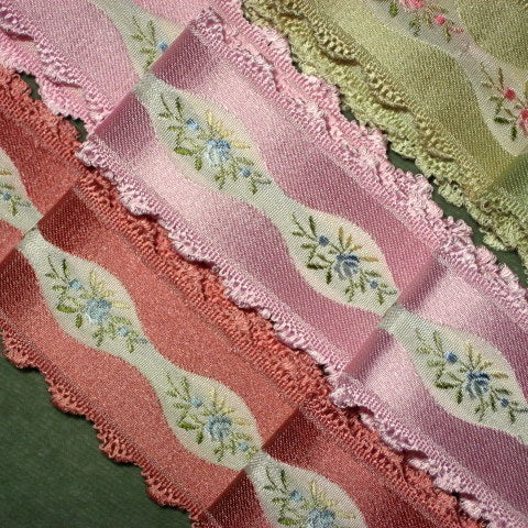 Vintage French Ribbon 1 1/4th inch width