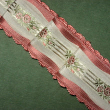 Load image into Gallery viewer, Vintage French Scalloped Edged Satin ribbon