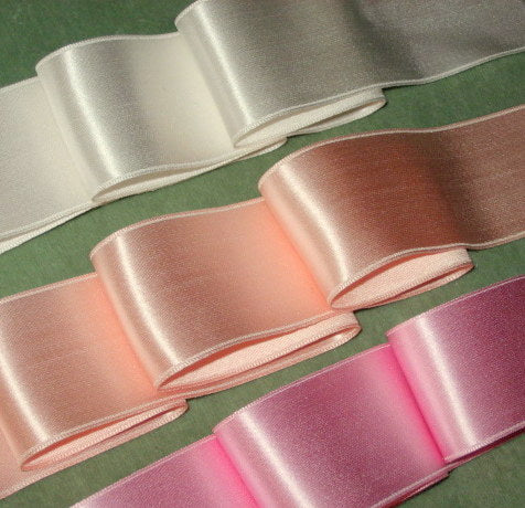 Rose Silk Satin Ribbon