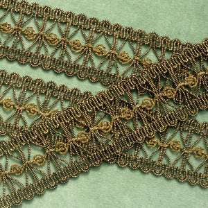 Antique Metal Trim Center Knot Detail