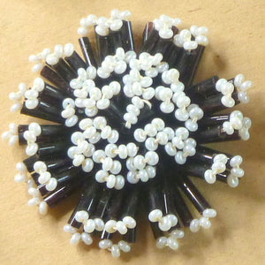 Antique Hand Beaded Button Embellishments