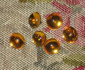 Gold Foiled Glass Buttons