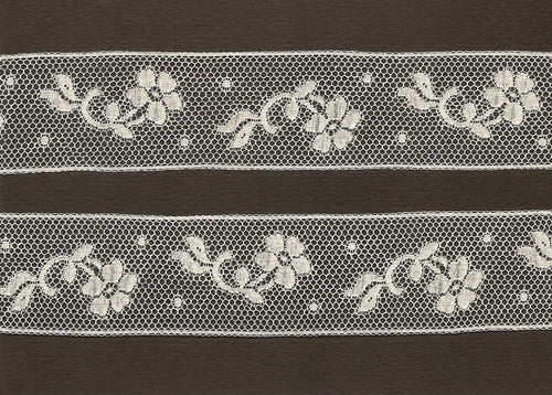 Antique French Lace with floral motif