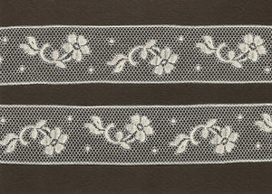 Antique French Lace with floral motif