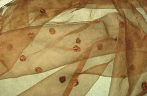 Edwardian silk chiffon & chenille dot veiling