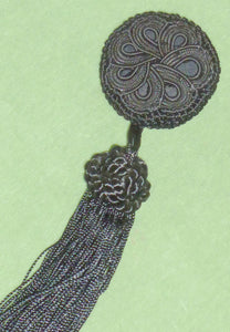 Circa 1900 Silky Black Tassel